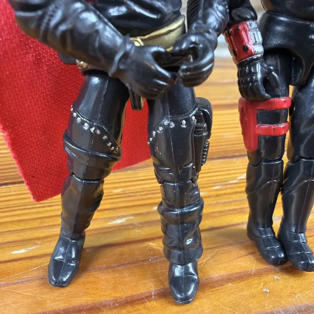 Vintage Hasbro G.I. Joe V1 Destro & 1988 V2 Destro (no Sword) Clean-Tight